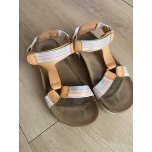 Cat & Jack sandals girls size 1 rainbow comfort
